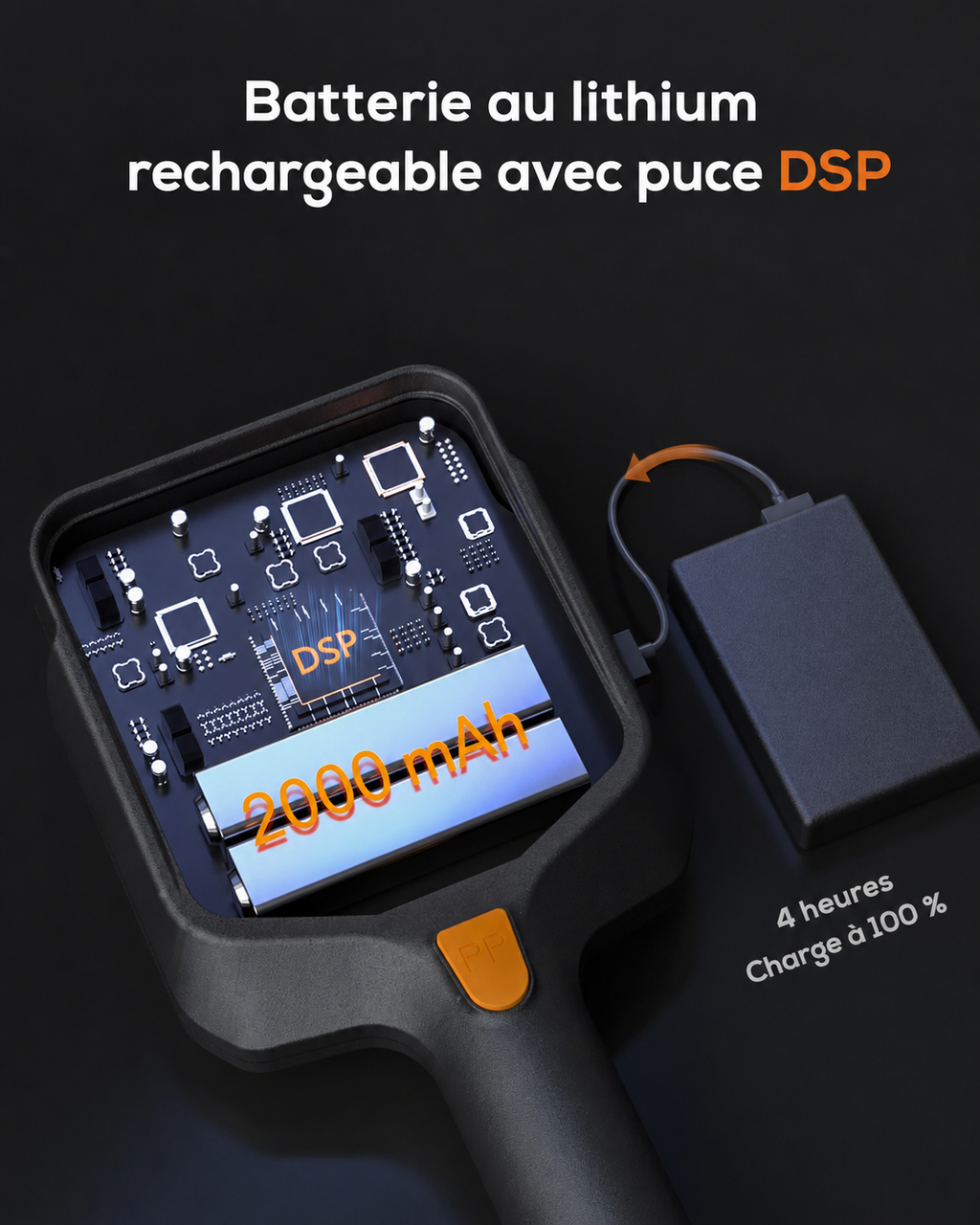Détecteur de métaux Nomad rechargeable et télescopique — vue 6