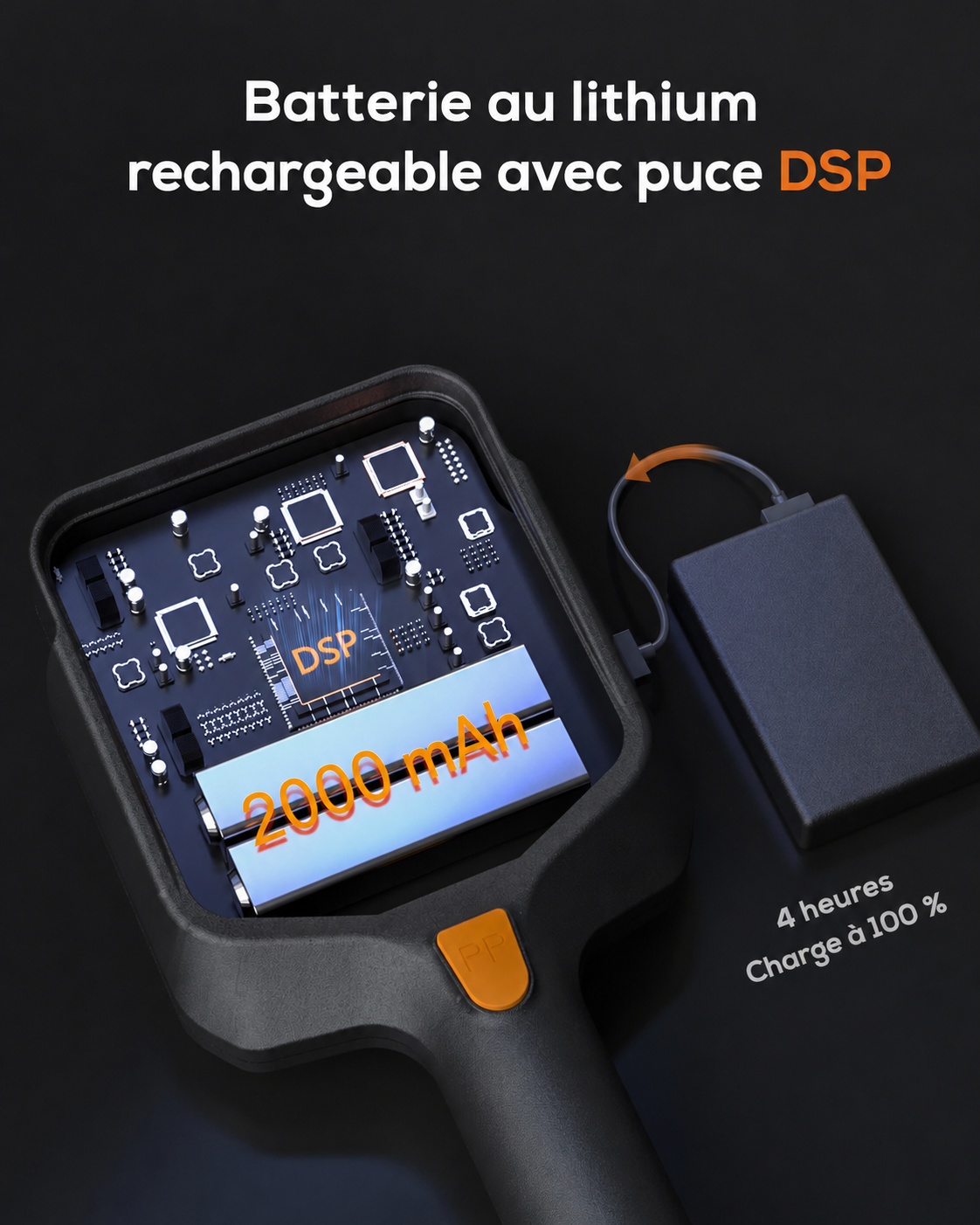 Détecteur de métaux Nomad rechargeable et télescopique — vue 6