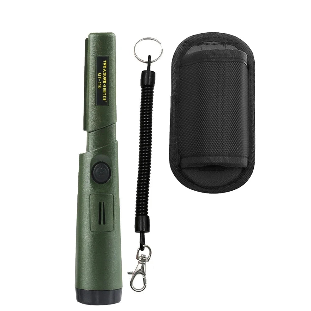 Pinpointer Treasure Hunter GT110 kaki avec étui ceinture et cordon anti-perte